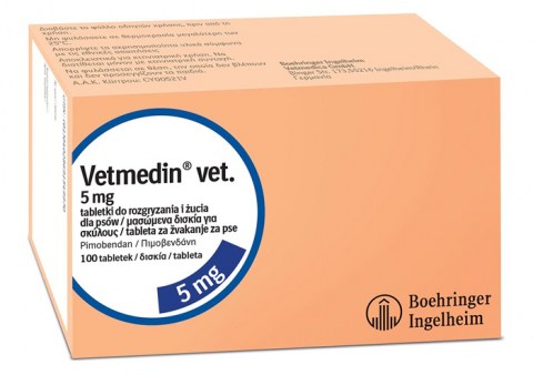 Vetmedin® 5 mg za pse, 10 x 10 tableta